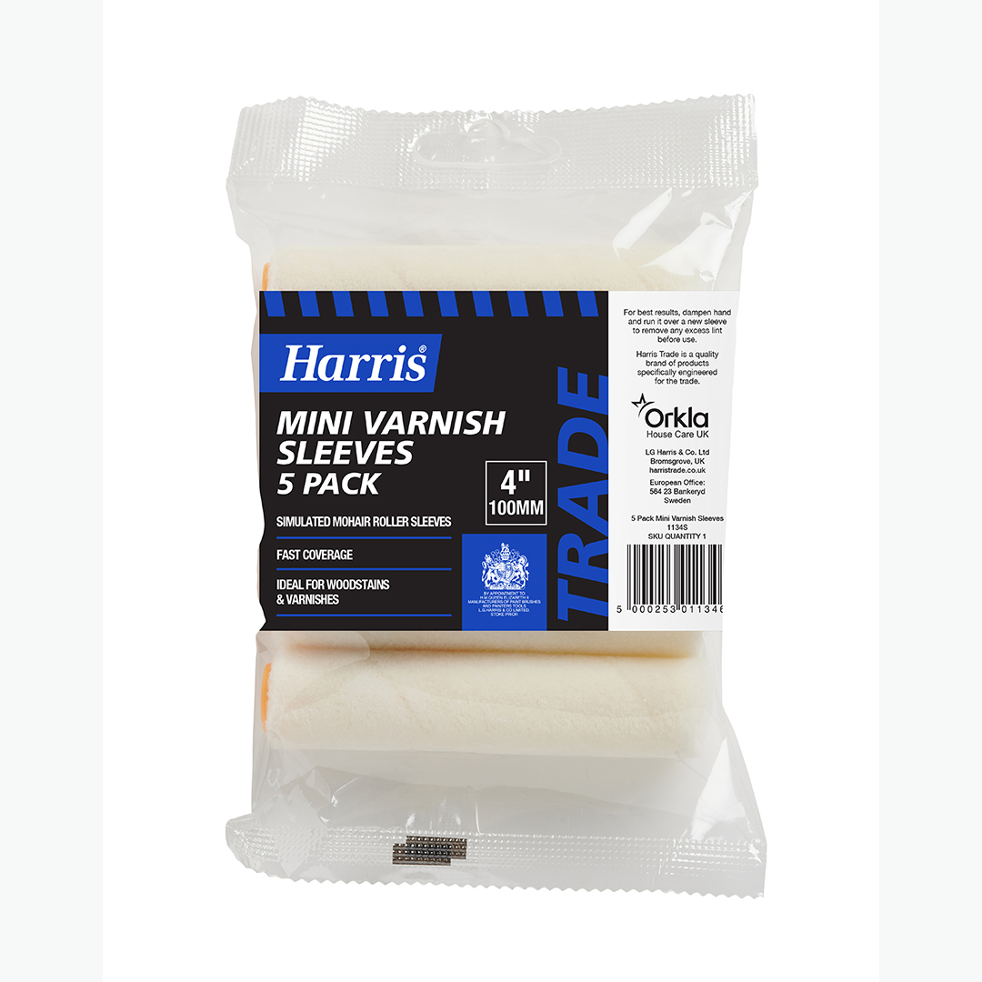 4″ Mini Varnish Sleeves 5 Pack Harris Trade