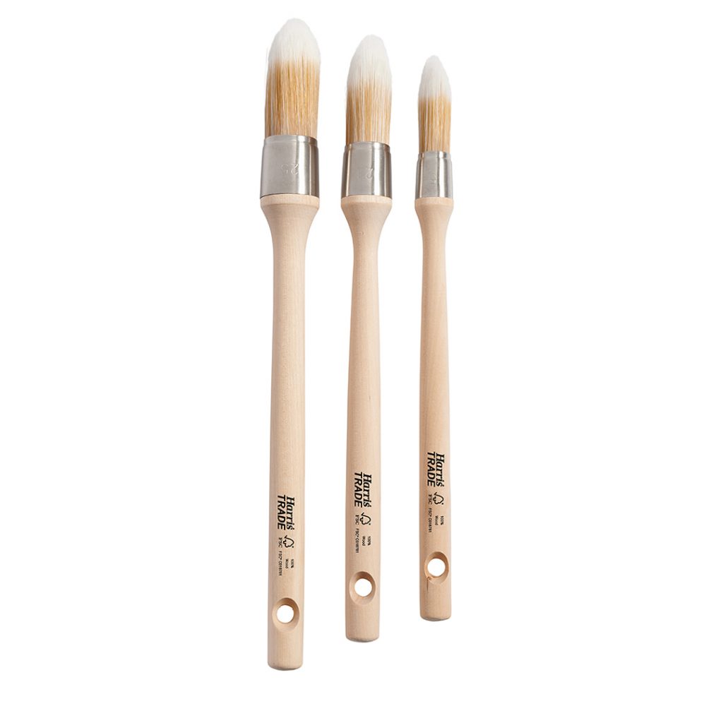 Round Sash Brushes 3 Pack Harris Trade