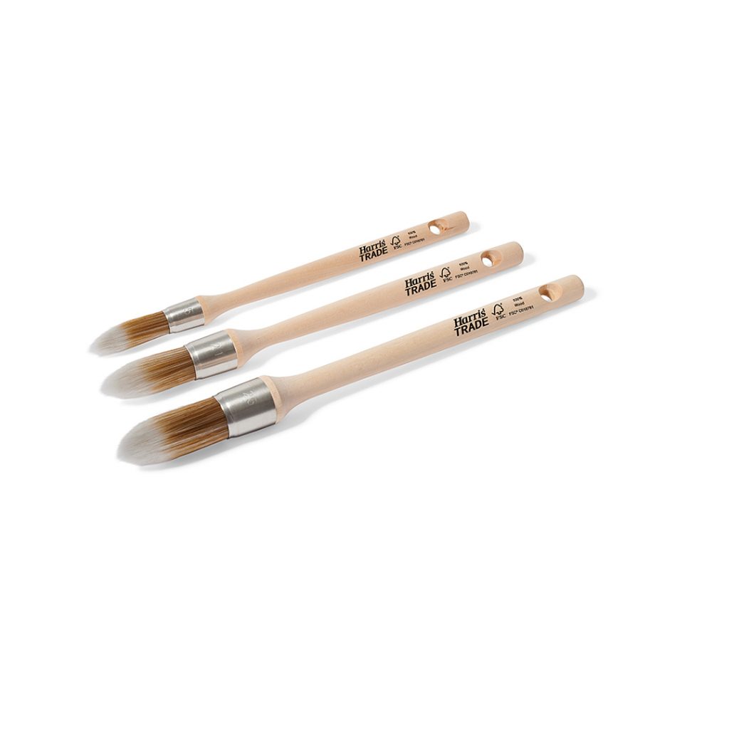 Round Sash Brushes 3 Pack Harris Trade