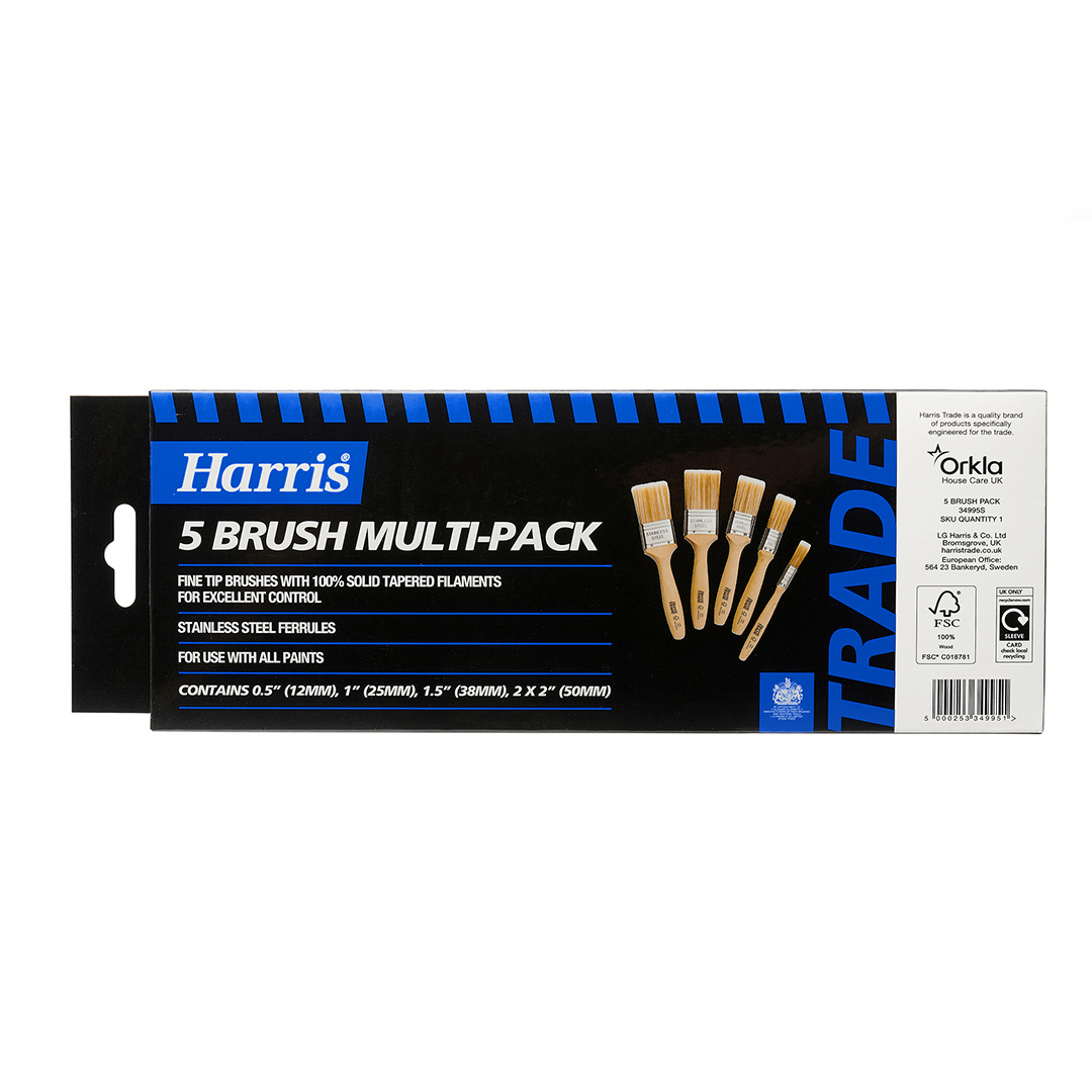 5 Brush MultiPack Harris Trade